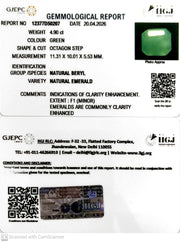 4.9/CT Natural Panna Stone with Govt. Lab Certificate-12377D50207